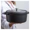 Каструля з кришкою GreenPan Featherweights 22 см 3,3 л з керамічним покриттям чорний (CC005056-001)