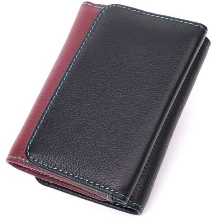 Удобный кошелек для девочек из натуральной кожи ST Leather 22497 разноцветный