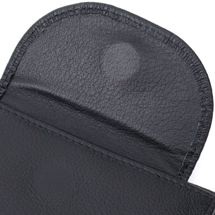 Зручний жіночий гаманець із монетницею із натуральної шкіри ST Leather 22711 чорний