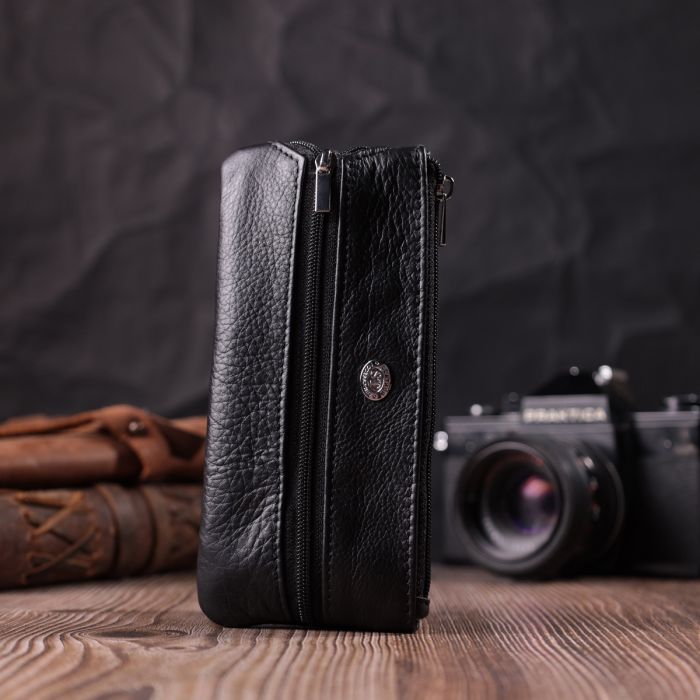 Универсальная ключница из натуральной кожи ST Leather 22511 черная