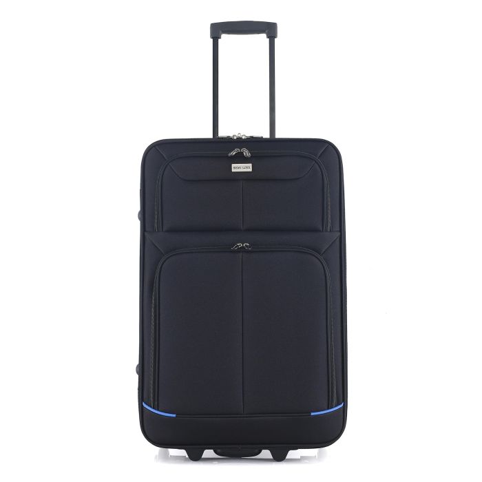 Валіза Semi Line 24" (M) Black/Blue Lines (T5753-2)