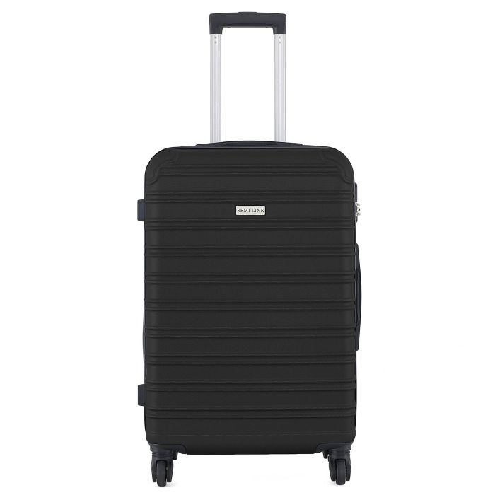 Чемодан Semi Line 24" (M) Black (T5636-2)