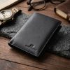 Вертикальное мужское портмоне из натуральной кожи ST Leather 22733 черное