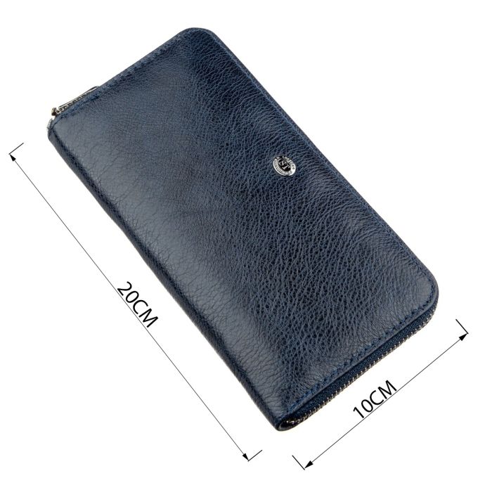 Вертикальний жіночий гаманець-клатч ST Leather 18864 синій