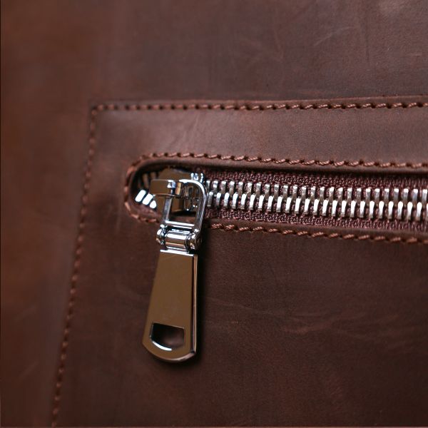 Винтажная женская сумка-шоппер Shvigel 16349 коричневая