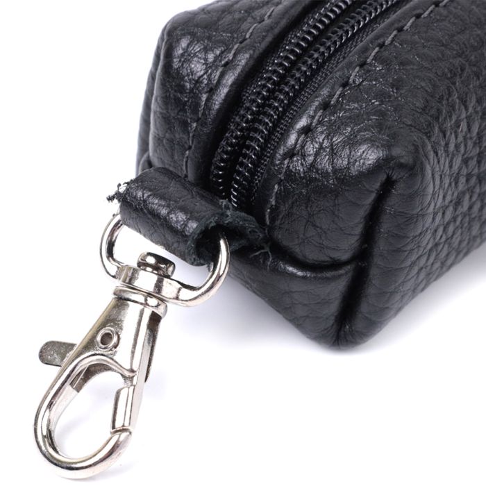 Вместительная ключница унисекс из натуральной кожи Shvigel 16227 черная