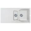 Кухонна мийка Adamant NEW LINE PLUS біла 975x495x235 мм, з крилом