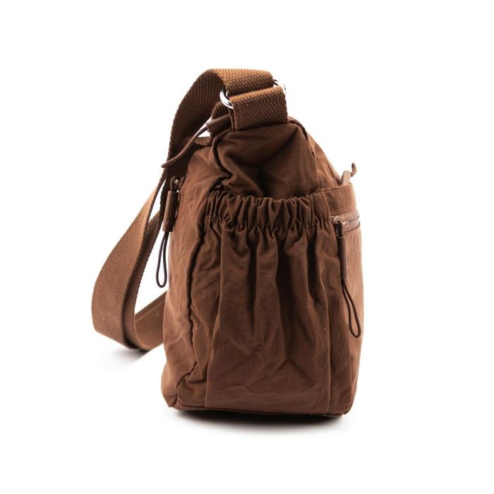 Жіноче текстильне повсякденне кросбоді Confident WT1-6206C Коричневий