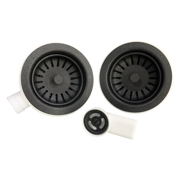 Сифон подвійний Adamant  FSA-02 графіт