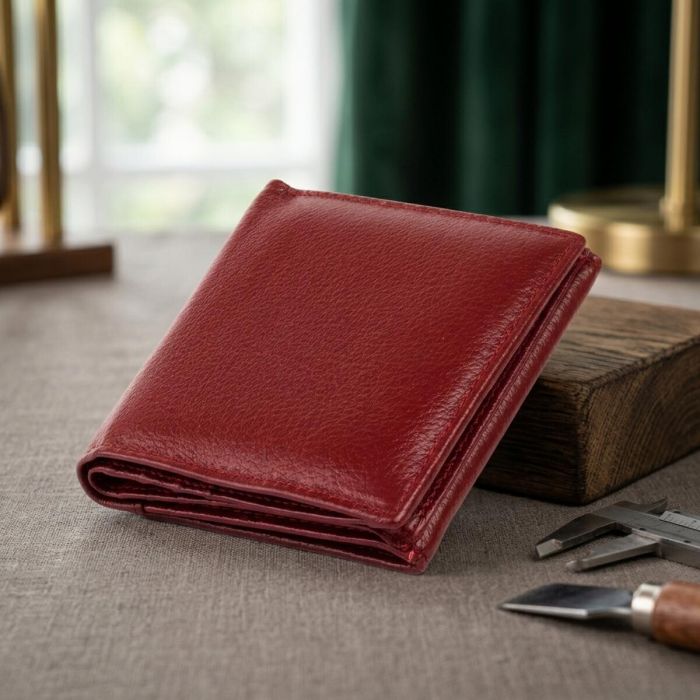 Компактний жіночий гаманець ST Leather 19257 бордовий