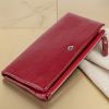 Кошелек-клатч из кожи с карманом для мобильного ST Leather 19311 бордовый