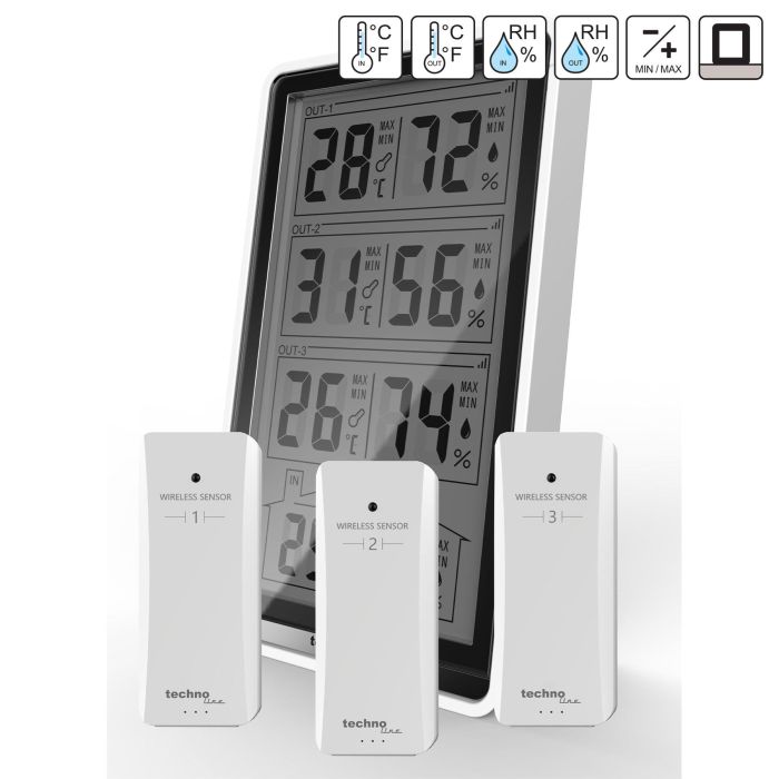 Термогигрометр Technoline WS7060 Black-White (WS7060)