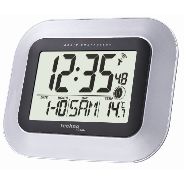 Настенные часы Technoline WS8005 Silver/Black (WS8005)
