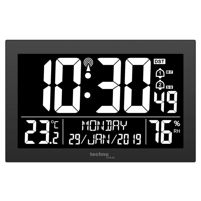 Настінний годинник Technoline WS8017 Black (WS8017)
