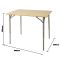 Стол Bo-Camp Suffolk 80x60 cm Brown (1404650)