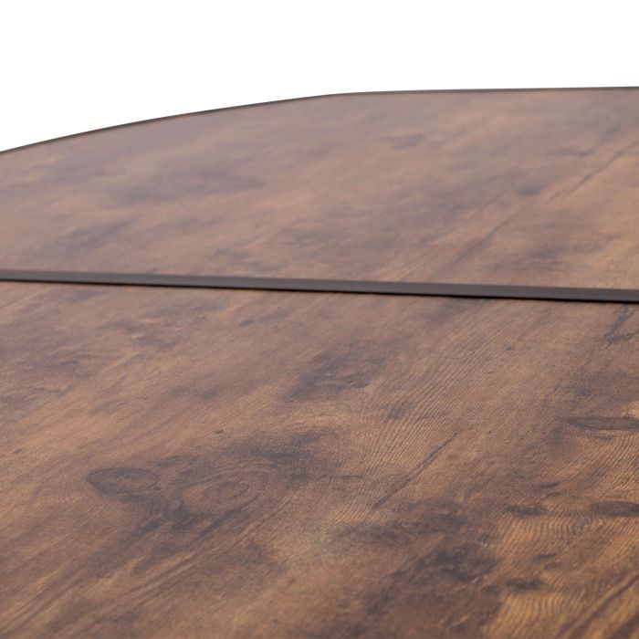 Стол Bo-Camp Woodbine Oval 150x80 cm Black/Wood look (1404230)