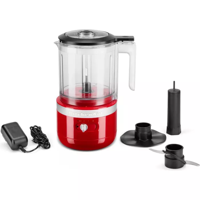 Кухонний мінікомбайн KitchenAid 5KFCB519EER бездротовий червоний