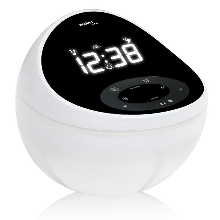 Годинник настільний з радіо Technoline WT500 Black/White (WT500)