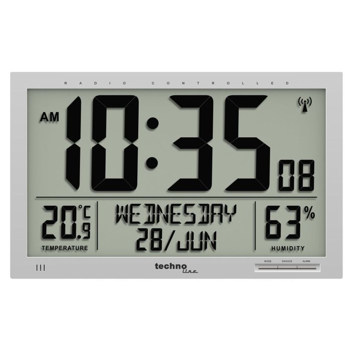 Годинник настінний Technoline WS8013 Silver (WS8013)