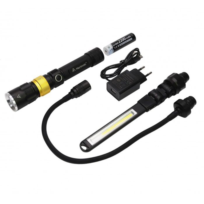 Фонарь профессиональный Mactronic Beemer 4 (350 Lm + UV 390 nm) Ultraviolet Focus USB Rechargeable