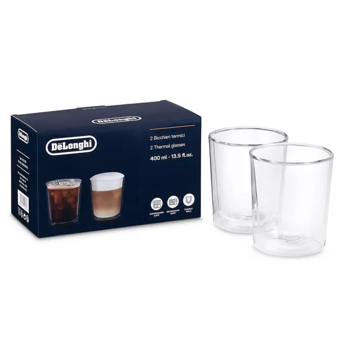 Набір склянок Delonghi DLSC318 DRINKS (2шт) 400 мл