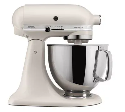 Кухонна машина KitchenAid Artisan 4,8 л 5KSM125EMH з відкидним блоком колір молочний коктель