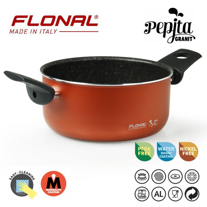 Кастрюля Flonal Pepita Granit 4,4л (PGFC22450)