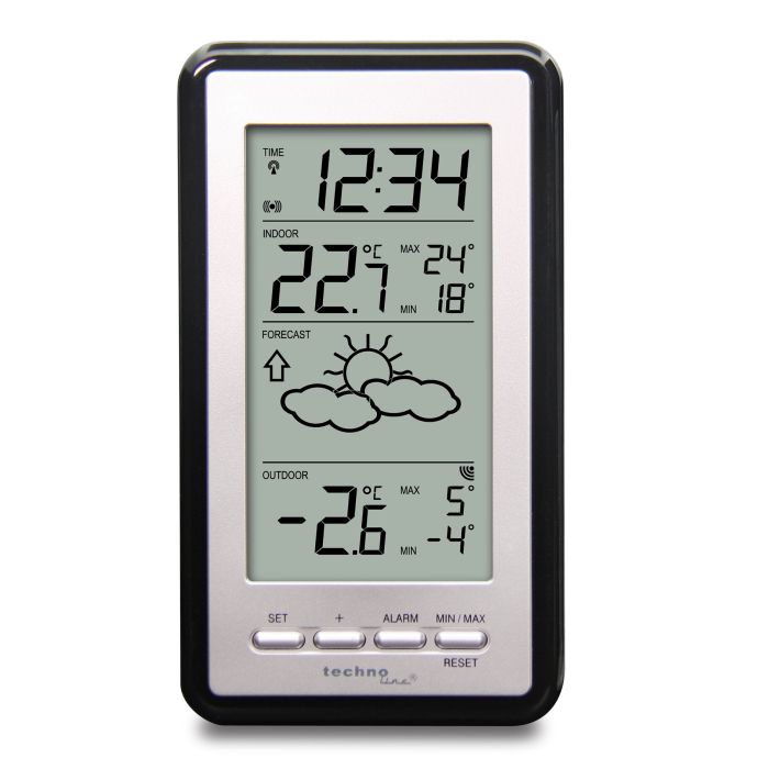 Метеостанция Technoline WS9130 Silver/Black (WS9130)