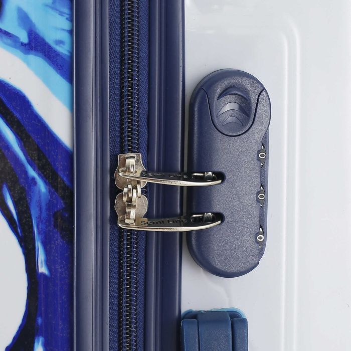 Чемодан Semi Line 28" (L) White/Blue Print (T5653-3)