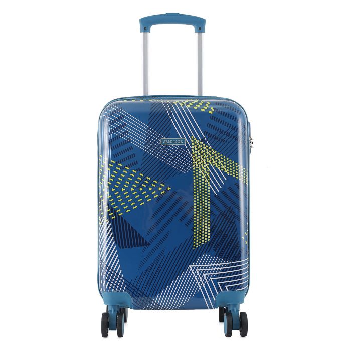 Валіза Semi Line 20" (S) Blue Pattern (T5652-1)