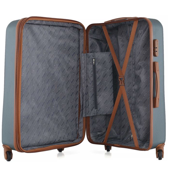 Чемодан Semi Line 26" (L) Green-Grey (T5584-5)