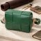 Компактна вечірня сумка для жінок з палітурками з натуральної шкіри Vintage 22312 зелена
