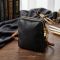 Зручна сумка трапеція для жінок з натуральної шкіри Vintage 22269 чорна