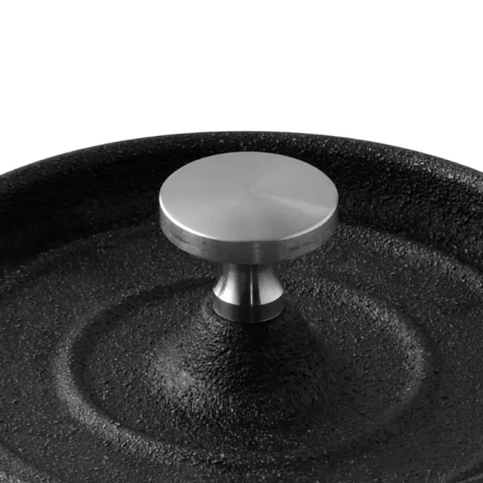 Каструля чавунна з кришкою міні з серверовочною дошкою MasterPro Cook & share 10 см 0,16 л (BGMP-3804-4)