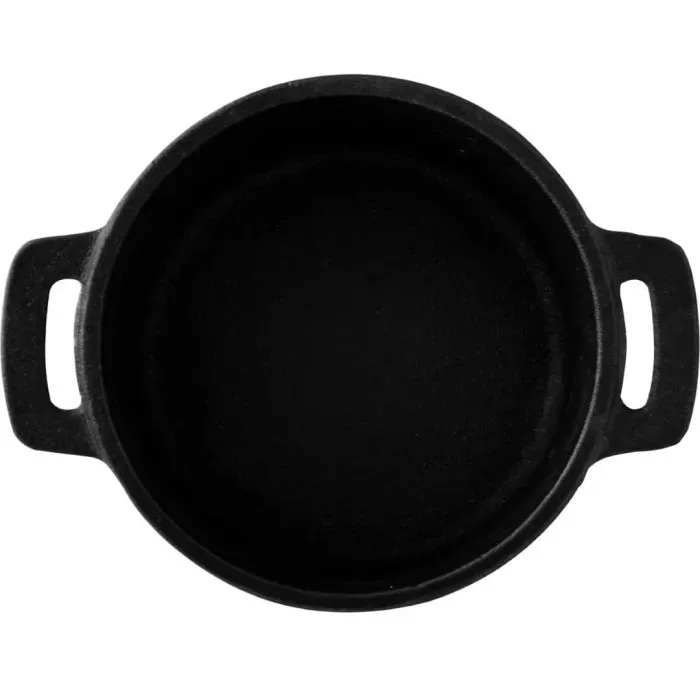 Каструля чавунна з кришкою міні з серверовочною дошкою MasterPro Cook & share 10 см 0,16 л (BGMP-3804-4)
