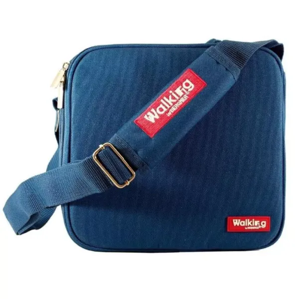 Сумка для обідів (5 предметів) Bergner Walking business 23х22х13,5 см блакитна (BG-3652-BL)