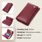 Симпатичный женский кошелек в три сложения из натуральной кожи ST Leather 19470 бордовый