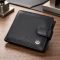 Мужской кошелек среднего размера из натуральной кожи ST Leather 22484 черный
