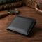 Компактный мужской портмоне из натуральной кожи ST Leather 22486 черный