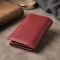 Кожаный женский кошелек в три сложения ST Leather 22489 бордовый