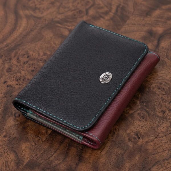 Зручний гаманець для дівчат із натуральної шкіри ST Leather 22497 різнокольоровий
