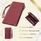 Добротный женский кошелек-клатч с двумя молниями из натуральной кожи ST Leather 22528 бордовый