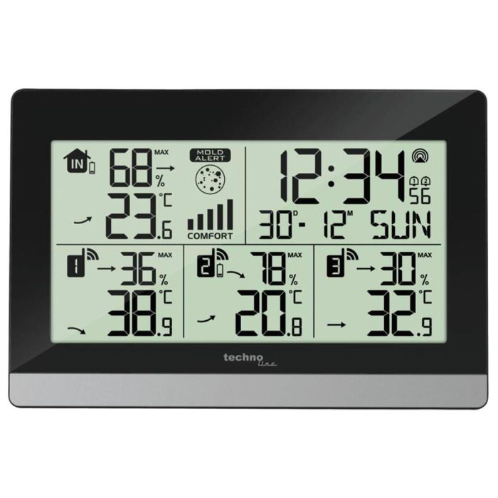 Термогігрометр Technoline WS7065 Black/Silver (WS7065)