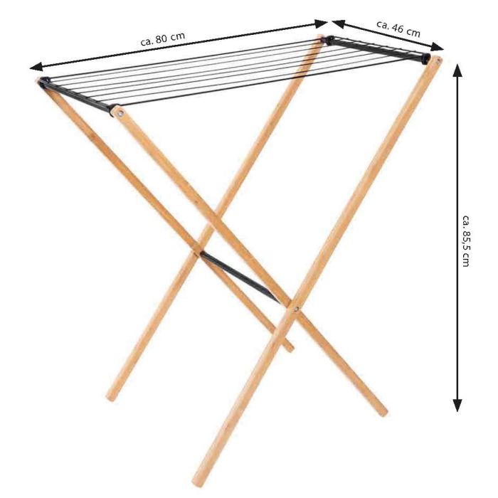Сушилка для белья напольная Casa Si Bamboo Dryer S Braun (CS92303W06)