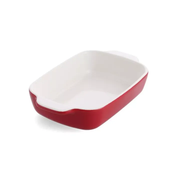 Форма для випічки з кришкою KitchenAid керамогранітна 24,1x15x6 см 0,9 л колір червоний (CC006104-001)