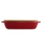 Форма для выпечки с крышкой KitchenAid керамогранитная 31,2x18,8x7,2 см 1,9 л цвет красный (CC006106-001)