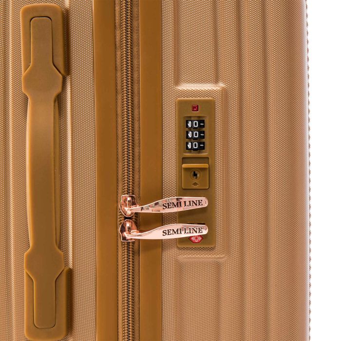 Чемодан Semi Line 24" (M) Gold (T5667-3)
