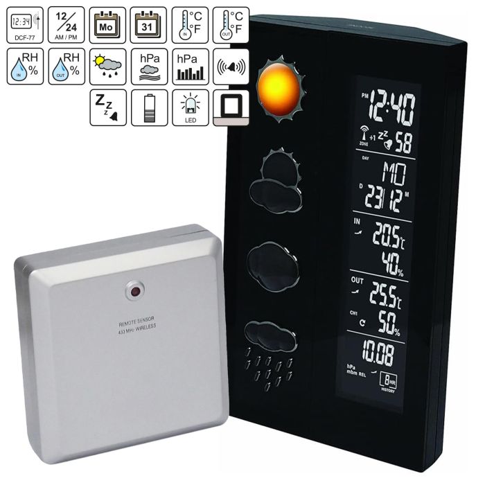 Метеостанція Technoline WS6650 Black (WS6650)
