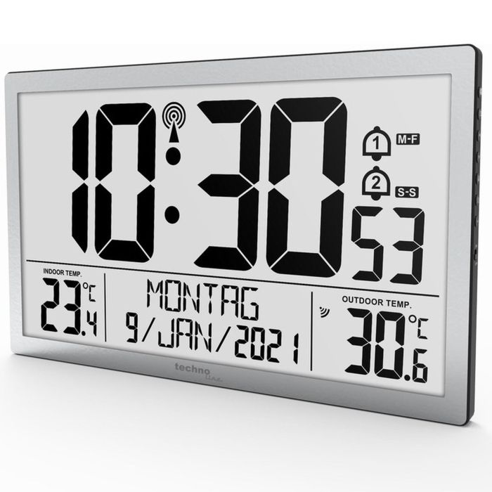Годинник настінний Technoline WS8113 Silver (WS8113)
