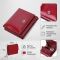 Компактний гаманець для жінок з натуральної шкіри лакованої ST Leather 22687 червоний